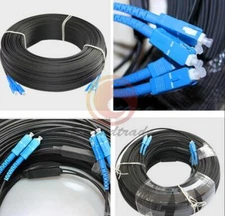 1PC 250M Outdoor SC-SC Duplex FTTH Drop Patch Cord G657 Fiber Optic Cable Jumper