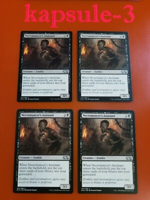 4x Necromancer's Assistant | M15 Magic 2015 | MTG Magic Cards