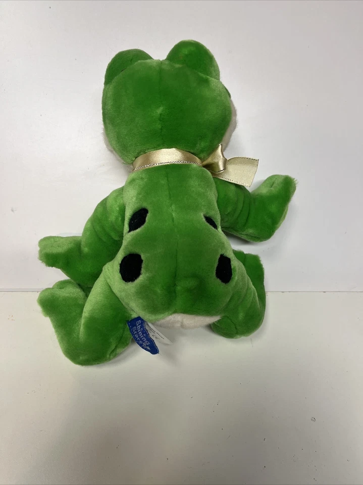 Russ Berrie 2006 Shining Stars Spotted Green Frog Plush Stuffed Anima 9” - Image 3 of 4