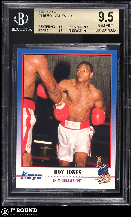 Roy Jones Jr. RC BGS 9.5: 1991 Kayo Boxing Rookie Card #116 POP 24