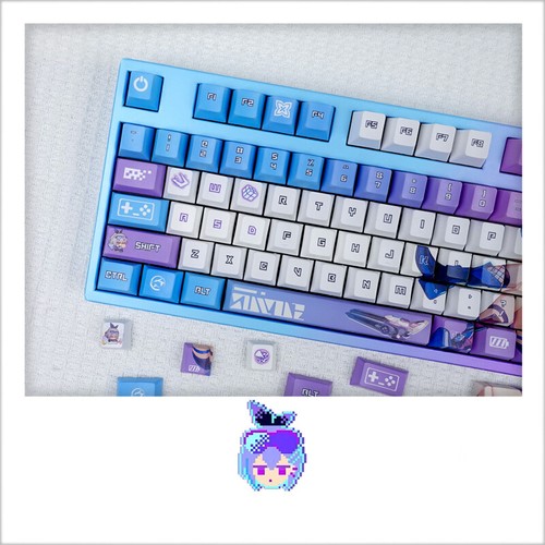 Honkai: Star Rail Silver Wolf PBT 108 key Keycaps for Cherry Mechanical Keyboard - Picture 2 of 5