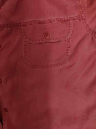 Ladies Unbranded Light Red or Pink Short Sleeved Shirt Size 21 Inches Pit to pit - Picture 4 of 5