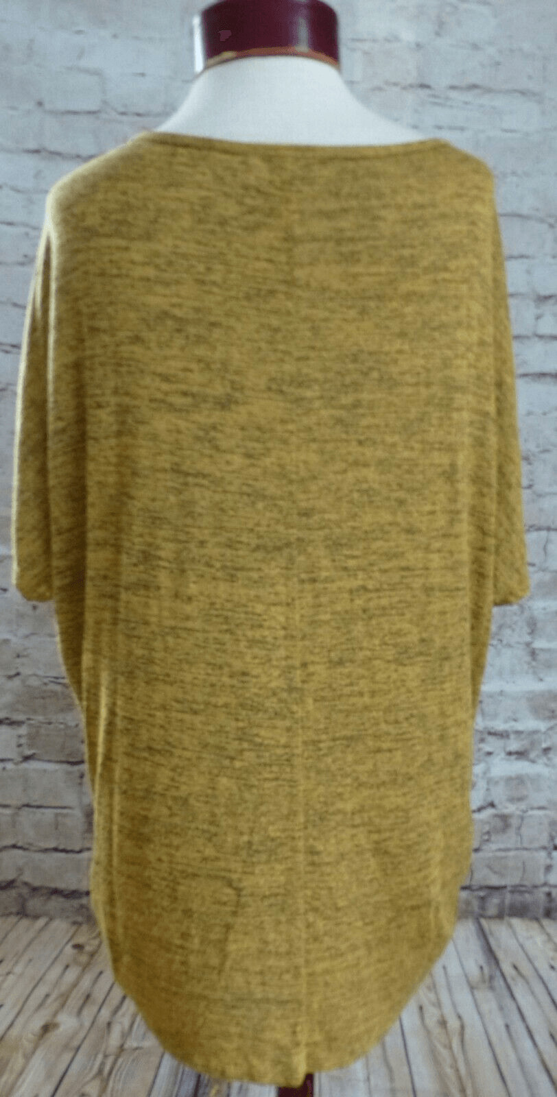 Bobbie Brooks Yellow Black Short Sleeved Shirt Top Women's Plus Size 1X thumbnail 4