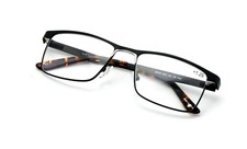 Men Premium Rectangle Stainless Steel Reading Glasses Computer Anti Blue Reader