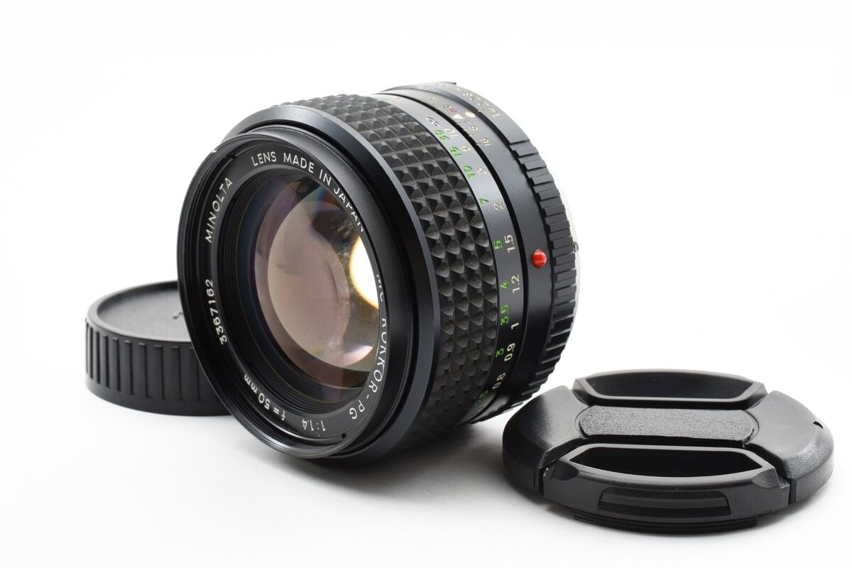 Minolta MC ROKKOR-PG 50mm f1.4 Standard MF MD Mount Lens Minolta MC ROKKOR-PG 50mm f1.4 Standard MF MD Mount Lens