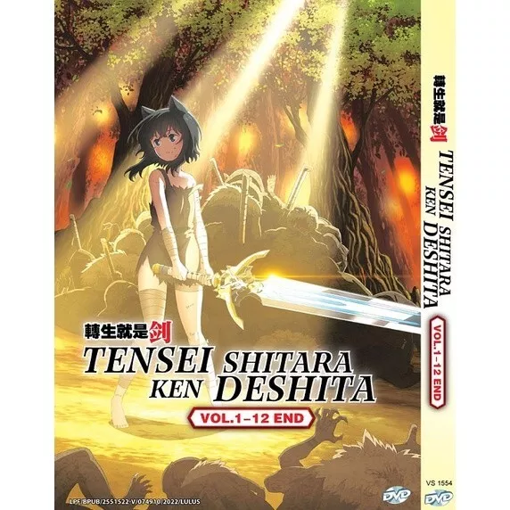 Tensei Shitara Ken Deshita / Reincarnated As A Sword Vol.1-12 END Anime DVD