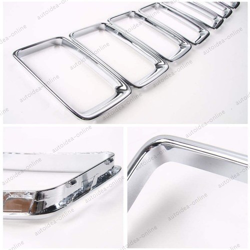 Chrome Front Grille Rings Insert Frame fit for Jeep Grand Cherokee WK2 2014-2016 - Picture 7 of 12