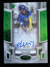 2024 Topps Tier One OSLEIVIS BASABE Rookie GREEN BREAK OUT AUTO #34/49 Giants RC