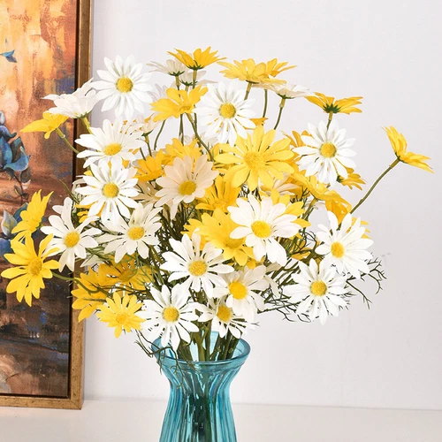 Artificial Silk Fake Daisy Flowers Bouquet Wedding Party Home outdoor Decor UK - Picture 7 of 26