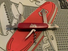 Victorinox Swiss Army Knife Red Spartan 91mm Metal Inlay Sika 75th 1910-1985