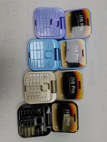 For i16Pro Mini Unlocked Flip Mobile Phone 2 SIM Card Small Display Foldable - Afbeelding 12 van 17