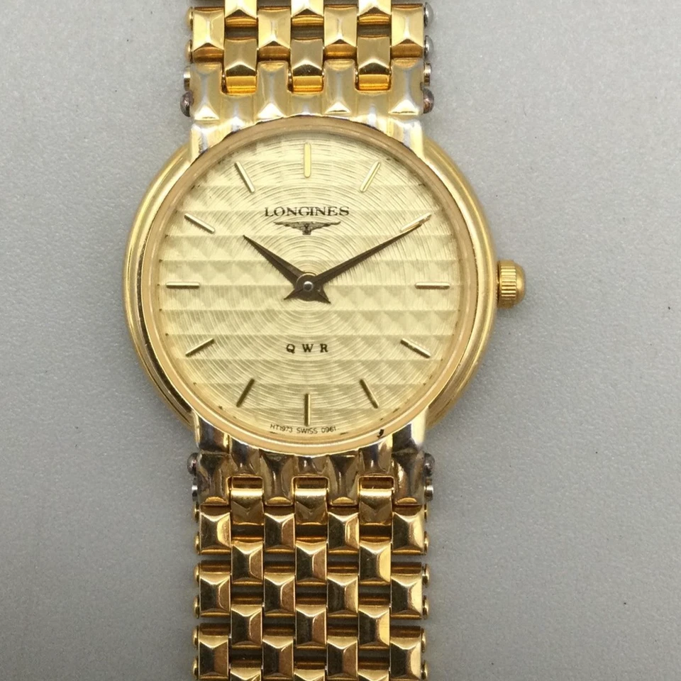 Longines Dress Watch Womens 23mm Gold Tone Stainless Swiss NO CLASP New Battery - Image 3 of 4