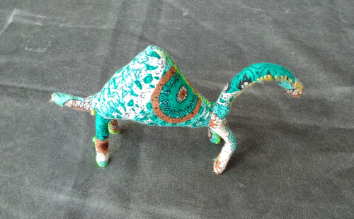Decorative Cloth Fabric Camel Figurine Sculpture