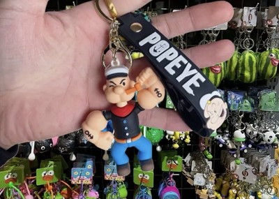 V21 POPEYE THE SAILOR MAN SPINACH CAN KEYCHAIN