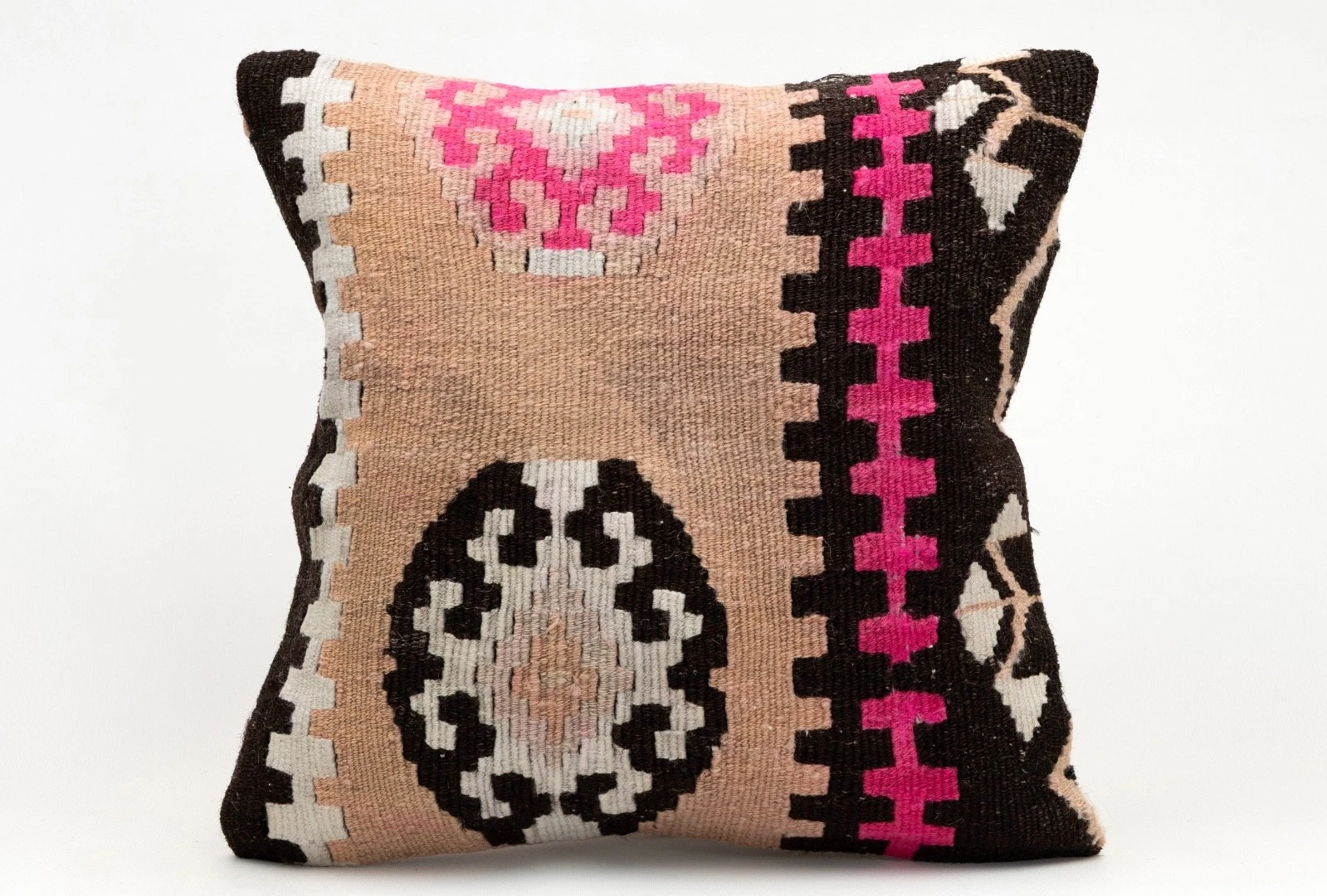 Decorative Pillow Cover, 16x16 in, Ethnic Pillow, Throw Pillow, Sofa Cushion