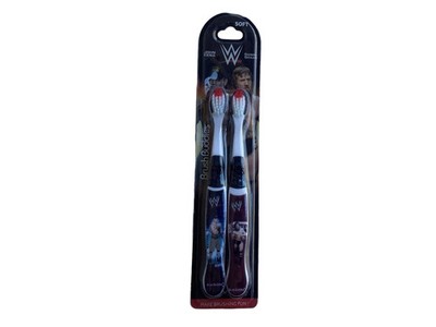 WWE John Cena & Daniel Bryan Brush Buddies Toothbrushes (Soft) -Pack of 2