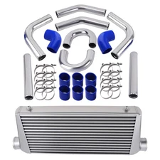 1pc Intercooler 31" x 13" x 3"  3" Inlet / Outlet & 2.5" Aluminum Pipe Set New