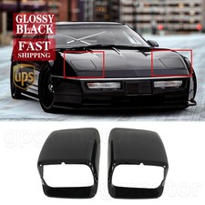 For Corvette C4 1984-1996 Glossy Black Front Headlight Cover Bezel Headlamp Pair For Corvette C4 1984-1996 Glossy Black Front Headlight Cover Bezel Headlamp Pair