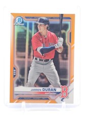 JARREN DURAN 2021 BOWMAN CHROME ORANGE REFRACTOR /25 #BCP-135 RED Q3668