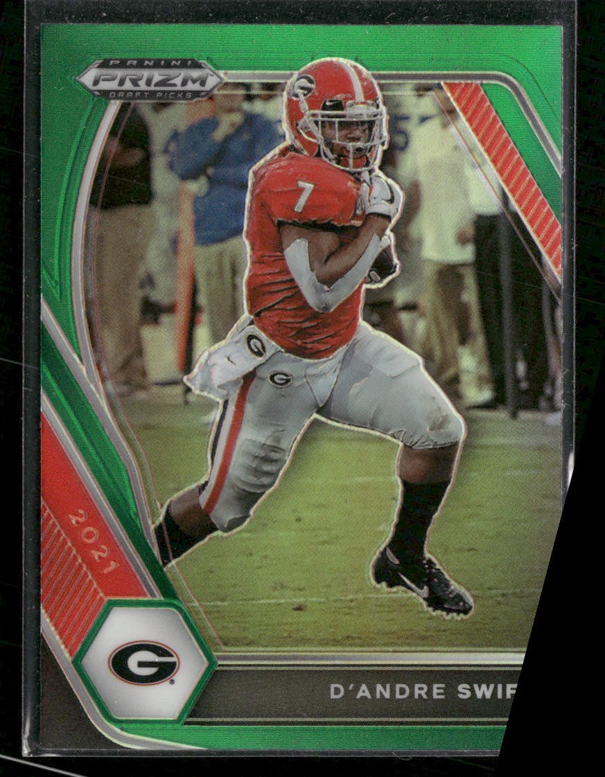 2021 Panini Prizm Draft Picks Collegiate #75 D'Andre Swift Green