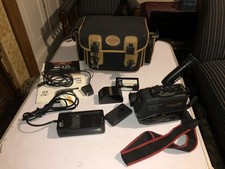 Vintage JVC Compact VHS-C VHS C Camcorder Video Camera + Case Manual Charger