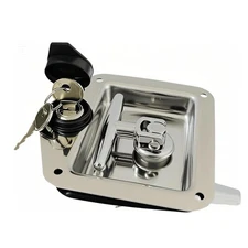 T Handle Latch Rv Truck Door Tool Box Lock Replacement with Keys Gasket Stain...