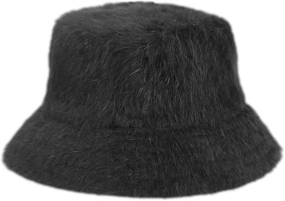 Cappello Kangol Furgora Bucket Da Pescatore Unisex Acrilico E Angora Black - Immagine 4 di 4