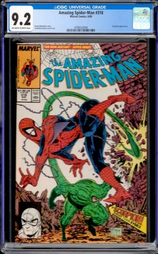 Amazing Spider-Man #318 Marvel Comics 1989 Scorpion Appearance CGC 9.2
