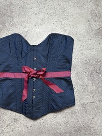 AGENT PROVOCATEUR RARE VINTAGE ICONIC BLUE/PINK TALMA CORSET Size L