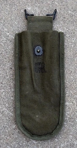 US Military Issue WWII WW2 WIRE CUTTER Canvas POUCH Khaki 1945 Dated