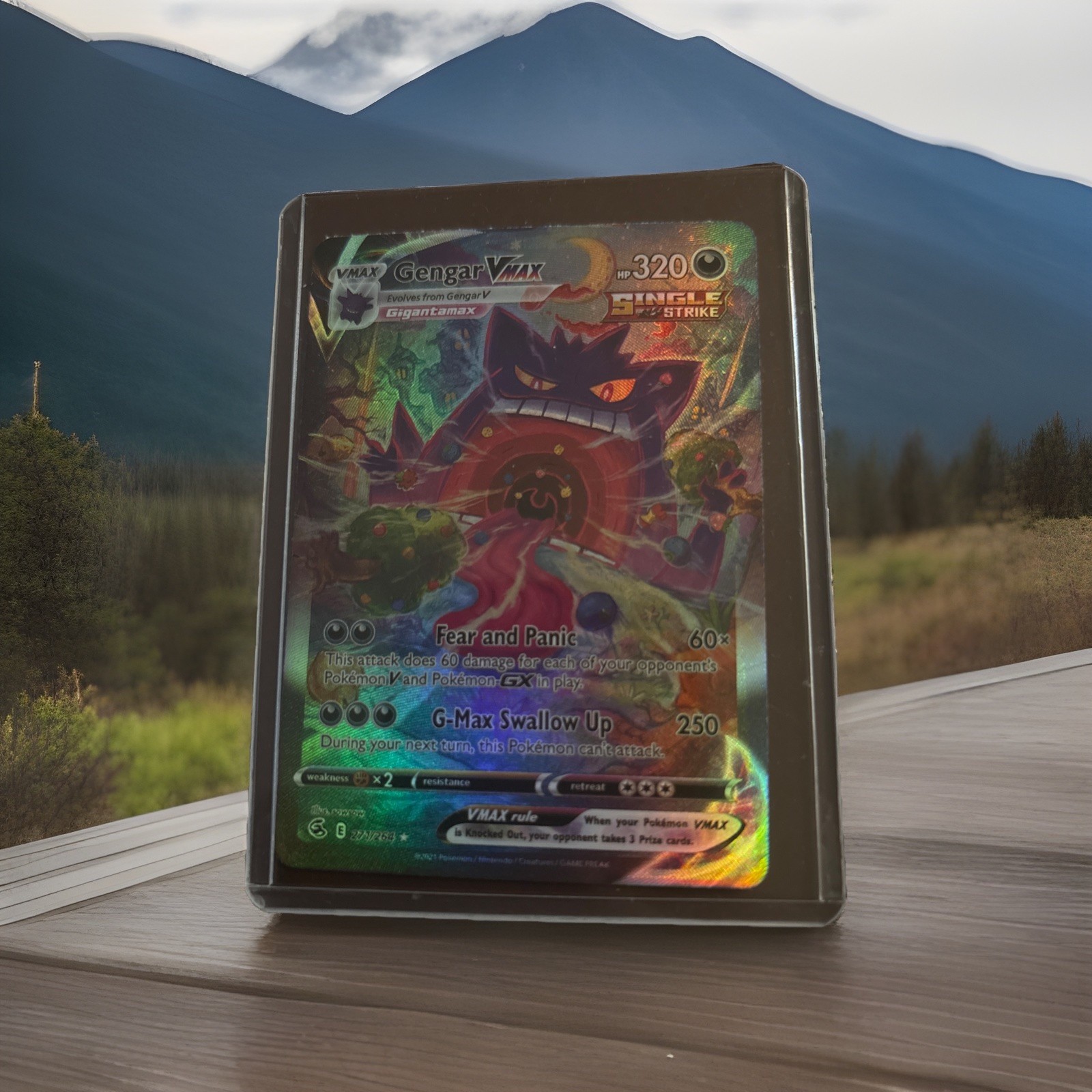 Gengar VMAX 271/264 Secret Alt Art Holo Fusion Strike Pokémon TCG - LP