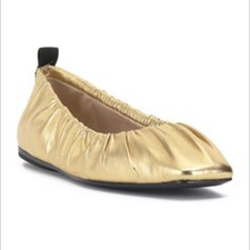 Vince Camuto Women's Verline Mary Jane Flat, True Gold/Black. 7.5