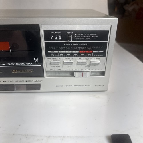Vintage Fisher CR-W36 Stereo Double Cassette Deck Studio WORKS - Picture 4 of 14