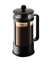 Bodum Kenya 350 ml Infuseur à thé/café en verre noir – 3 tasses