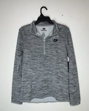 Mossy Oak Men  s Grey Quarter Zip Long Sleeve Pullover Jacket Size Small