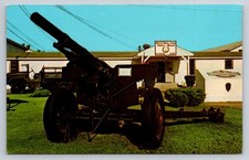 Fort Benning GA Army Infantry Museum Curteichcolor Postcard Cannon