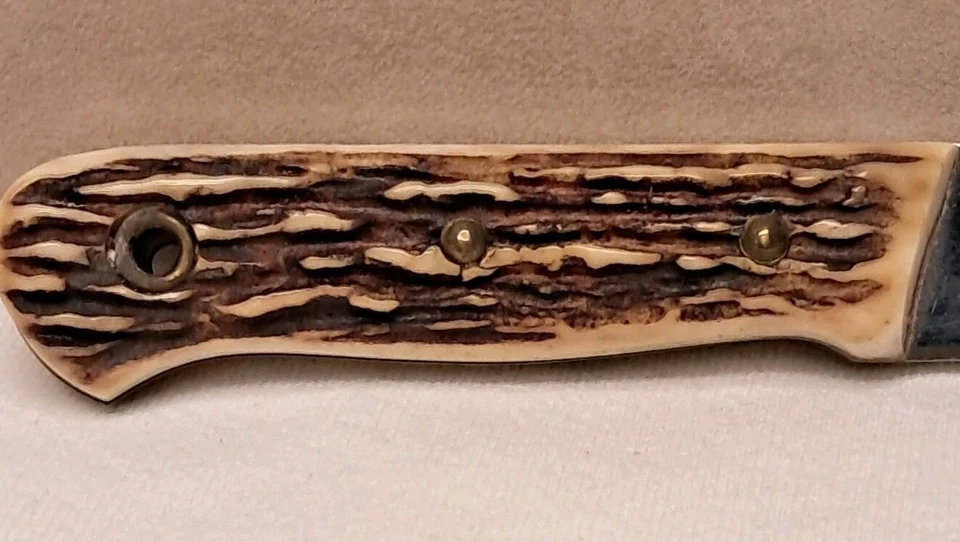 "Cuchillo Bowie Linder 5"" Alemania Full Tang funda hoja de acero inoxidable sin usar" Foto 2 de 4