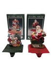 Cedar Creek Collection Santa Stocking Hangers Set of 2 w/ Boxes Christmas Decor
