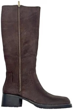 Donald Pliner Women's Philipa Reverse Suede Tall Shaft Boot Dark Brown