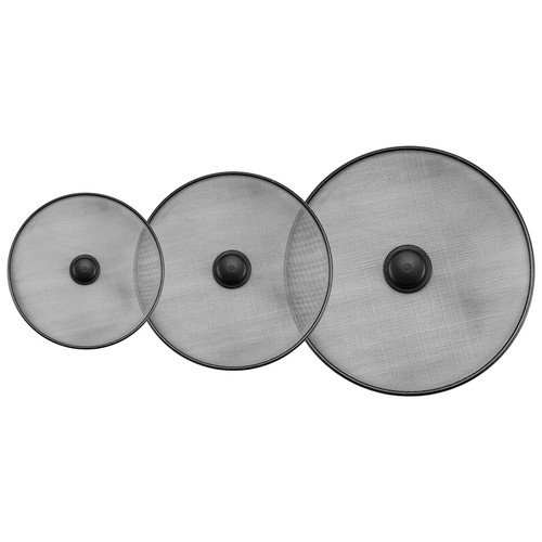 Vet Splatter Scherm voor Koken Pan Koken - RVS Splatter Guard Set van 3-8 inch, 10