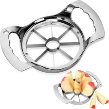 Large 8 Slices Apple Slicer and Corer Sharp Heavy Duty Stainless Steel Apple Cut