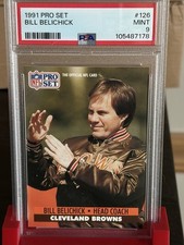 1991 PRO SET BILL BELICHICK #126 (RC) - PSA 9 🏈