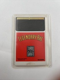 Legendary Axe (TurboGrafx-16, 1989) Complete W/ Case & Manual Tested *Smoker*