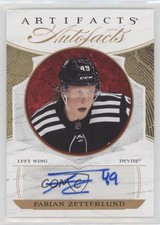 2022-23 Upper Deck Artifacts Auto Facts Fabian Zetterlund #AF-FZ Auto 8hk