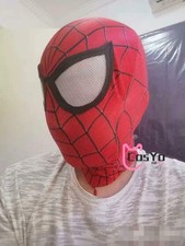 Amazing Spider-Man Mask Superhero Cosplay Spider-Man Red Hood For Costumes Suit