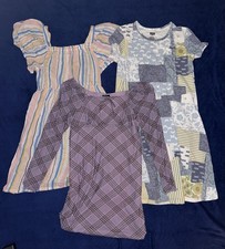 Lot Of 3 Girls Dresses Size Large 10-12/14/16 Levis Roxy Art Class Great Cond