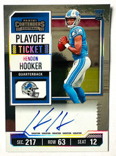 2023 Panini Contenders Hendon Hooker AUTO RC Variation SP #/149 Lions Rookie!