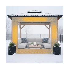 8 x 8 ft Thermal Insulated for Patio Pergola Porch Gazebos Balcony Outdoor Wi...