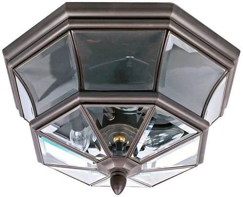 Quoizel Newbury 15 1/2" Wide Outdoor Flush Mount Light - Picture 2 of 2