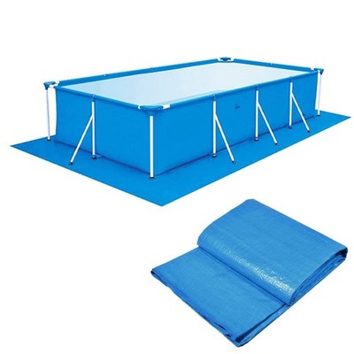 Pool Bodenplane wasserfest 250x450 cm Schutzmatte Unterlegplane Außen Garten